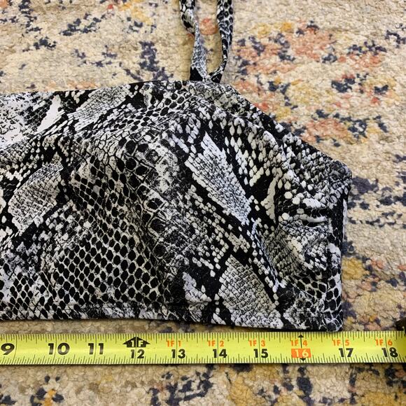Time and Tru Snakeskin Print Bikini Top Swimwear Swim Size XL - Picture 5 of 5